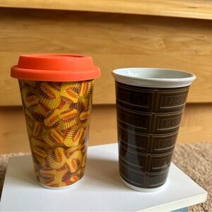 Hershey’s & Reese’s Chocolate Themed Ceramic Travel Mugs